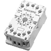 RASMACOR | TOSCANO | Hydrolevel base | 11P undecal base | Connecting modular series in DIN rail | Hydronevel support |