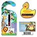 NEW! Baby Safe Ideas Thermometer Pack - Jungle Nursery and Room Thermometer Hanger, Duck Bath Thermometer and Monkey Forehead Thermometer. For Babies and Children.