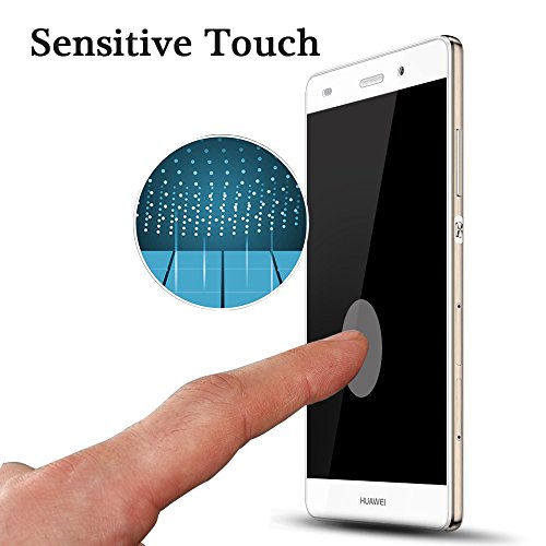 Huawei P8 Lite 2015 Panzerglas Schutzfolie, DOSMUNG[2 Stück] Huawei P8 Lite 2015 Gehärtetem Glas Displayschutzfolie-Ultra Transparenz-Schutz vor Wasser, Öl, Staub und Kratzern - 4