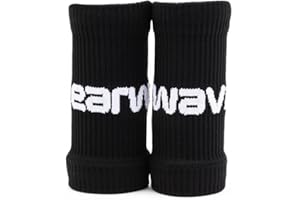 Earwaves ® Foster™ Sweatbands I Muñequeras Deportivas para el Sudor Cross Training I Uso con calleras I Algodón absorvente Transpirable I Fitness Padel Tenis.