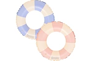 JUNBAOYYDS Anillo de natación Inflable, Vintage a Rayas Flotador Inflable, Flotadores de Piscina Flotante Anillo de Goma Flotante, para Piscinas de Verano y Playa para Adultos y Niños