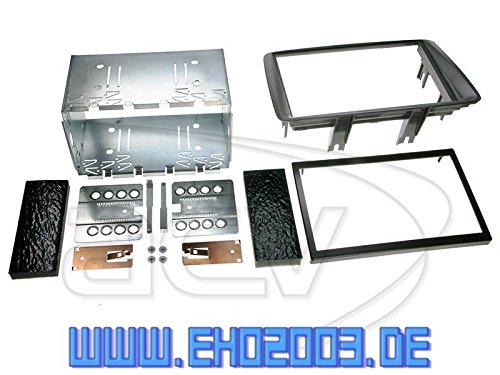 Auto Radio CD Receiver JVC mit USB CD AUX uvm für Fiat Panda 169 2003-2012 incl Einbauset grau – Bild 3