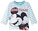 Disney Baby-Boys Mickey Mouse Striped T-Shirt, Blue (Aquarius Blue/Optic White Stripes), 23 Months