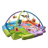 KiKa Monkey 4-in-1 Baby Musical Spielbogen Matte Pädagogische Spielwaren Spieldecke