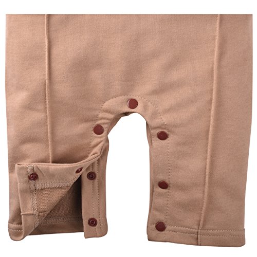 ZOEREA 2tlg Baby-Jungen Bekleidungssets Strampler + Anzug Mantel Gentleman Nobility Hochschule Stil Baumwolle Krawatte Langarm Baby Taufe Hochzeit Weihnachten für Frühling Herbst und Winter (0-24M) - 5