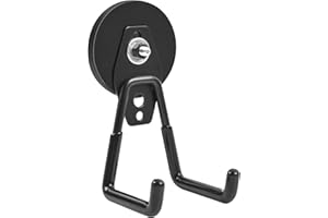 OCEUMAOA Ganchos Magnéticos para Garaje Con Revestimiento Antideslizante Soporta Hasta 10KG para Colgado Interior o Exterior 63mm