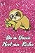 Produktbild Be A Voice Not An Echo: Sloth in Tree On Pink Glitter Stars Effect Background, Lined Paper Note Book For Girls or Boys To Draw, Sketch & Crayon or Color (Kids Teens and Adult Journal Books)