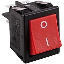 Interruttore Bipolare A Bilanciere ON-OFF - Con Terminali Faston 6.35mm, 250V 15A, Nero - Foto 7