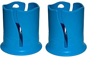 XUEQI Paddle Board Drink Holder,Kayak Drink Holder,SUP Paddle Board Cup Holder,Fishing Tool and Lures Storage, Kayak Water Bottle Holder,Fit Most Large-Sized Cups (2pcs)