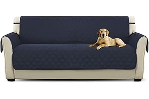 PETCUTE Sofa cover couch covers Sofa Protector 3 Seater Dog Cat Furniture Protector Deep blue