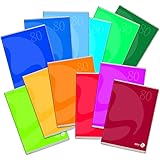 Bm – BeMore – Color 80, 0110598 – Quaderno Formato A5 (15Cm X 21Cm) – Rigatura 5Mm Quadretti 5 Mm Senza Margini – Carta 80G/M