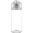 Chubby Gorilla V3 5x 120ml PET Bottles for E-Liquid - Dropper Bottles (Clear Bottle with Transparent Cap, 120 ml)