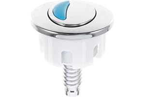 OSALADI Botón de Doble Descarga Ovalado para Inodoro Reemplazo de Pulsador para Tanque Agua Instalación sin Herramientas Compatible Mayoría Inodoros Accesorio Práctico y Duradero