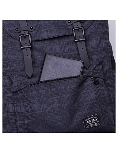 L  ssiger Daypacks  KAUKKO 16 Zoll Laptop Outdoor Rucks  cke f  r 14  Notebook Sch  ler Backpacks Schultaschen f  r Wandern  Reisen  Camping  43black 