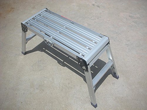 ALU Arbeitsplattform Trittleiter Leiter Klappleiter Plattform Gerüst Gerüstleiter - 4