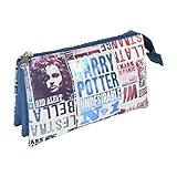 Estuche/Portatodo Plano 3 Compartimentos Harry Potter