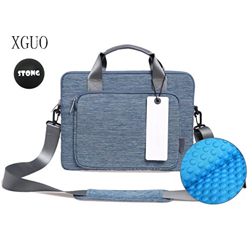 STONG ShockProof Neoprene Laptop Sleeve Hülle(11,6, 13.3, 15.4Zoll) Laptop Tasche Schultertaschen Schutzhülle Ultrabook Tasche für Apple Macbook Air 13, Surface Pro 3/4, Surface Book, Dell XPS 13, HP Spectre X360 iPad Pro 12.9(13.3 Zoll, Blau)