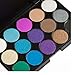 LyDia® 15 COLOURS EYESHADOW PALETTE Smokey Eye Effect Neutral Nude/White Highlight/Brown/Black/Chocolate/Purple/Blue/Green/Grey Silver #3 (15 colours eyeshadow #3)