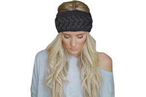 Momisy Knitted Winter Twist Woolen Warm Headband Cold Weather Hair Accessories Head Wrap Winter Designer Headbands for Women 