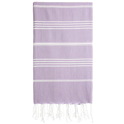 Pestemal Turkish Bath Towels 95x170 cm for Bath Hamam Sauna Gym Unisex TM by Cacala Lilac