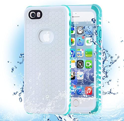 iPhone6plus/iPhone6Splus Waterproof Case, Normal or Underwater Dual-Use PC+TPU Protective Cover, Waterproof Dustproof Snowproof Shockproof Case for Boating/Hiking/Swimming/Diving , Blue