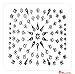 HUGE FESTIVAL BINDI PACK APROX 70 SILVER DIAMANTE BRIDAL TIKKA FANCY DESIGNER TATTOO BODY FACE GEMS JEWELS JEWELLERY ART (NBSIL)
