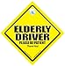 Caution Elderly Driver Car Sign, Caution Elderly Driver, Elderly Driver Sign, Caution Elderly Driver Sign, Baby On Board Sign Style, Bumper Sticker Sign, Baby on Board, Decal, OAP, Car Sign, Elderly Driver Car Sign, Decal,