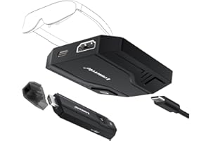 Lemorele Wireless HDMI zu USB-C Adapter für XREAL Air, HDMI Wireless Transmitter zu USB/Typ C Receiver für Nreal Air, Rokid Air, RayNeo AR, GRAWOOW, Switch Base,Steam Deck Base,PS4,PS5,Xbox