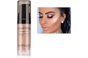 weixinbuy Glitter Shimmer Highlight Glitter Waterproof Glitter Waterproof Éclaircit le maquillage de contour, excellent choix et cadeau pour les filles.
