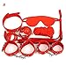 Price comparison product image 7 Pcs SM Bondage Set Adult Kit Handcuffs Ball Whip Collar Fetish Sex Toys L929 B,B