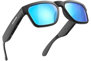 OhO sunshine Smart Glasses,Open Ear Audio for Music and Calls with Volume UP and Down, Bluetooth 5.2 Voice Control IP44 Waterproof Feature for Outdoor Sports