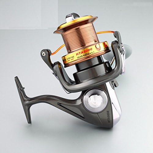 WKAIJCH Metal Fishing Reel 4.6: 1. Fishing Reel Long Distance Reel Anchor Fish Reel Fishing Rod Fishing Line Fishing Gear Spinning Wheel,9000