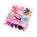 TinkSky Ribbon Bows with Alligator Clips -- 20 Different Bows in 15 Solid Colors and 5 Polka-dot Patterns