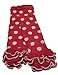 Baby Girls Toddlers Polka Dot Frilly Leg Warmers (Pink White)