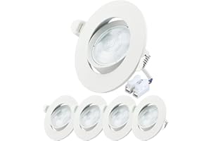 SZZILIAN LED Spot Lights Recessed Ceiling Lights, 7W Downlight Adjustable Tilt Twist - Spot Lighting Ultra Slim - 230V Warm White 3000K for Kitchen Bedroom Living Room - 4 Pack