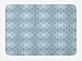 Produktbild ERCGY Damask Bath Mat, Symmetrical Eastern Civilization Inspirations Vintage Motifs Floral Arrangement, Plush Bathroom Decor Mat with Non Slip Backing, 23.6 W X 15.7 W Inches, Pale Blue White