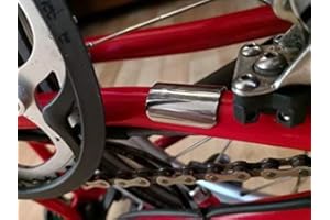 Best Taiwan Unisex Best Taiwan Titanium Rear Triangle Frame Protector for Brompton 4g Only bike part, silver, One Size UK