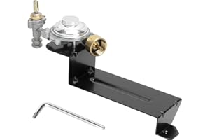 WELL GRILL Regulador de presión de gas para Weber Q2000 Q2200 Series Barbacoas de gas, bombona de gas, conector de manguera de gas, accesorio para Weber 64865