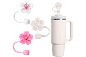 TELAIN 3 silikonowe osłony na słomki Stanley Cup, nakładki na słomki, kompatybilne z 10 mm, 30 i 40 oz, pyłoszczelne, wielokrotnego użytku