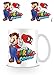 Produktbild Set: Super Mario, Odyssey Mario With Cappy Foto-Tasse Kaffeetasse (9x8 cm) Inklusive 1x 1art1® Überraschungs-Sticker