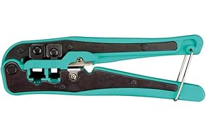 Toolland Cortador de enrging multifunción para conectores modulares, perfecto para RJ10 RJ11 RJ12 y RJ45