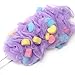 Long Handle Bath Sponge Scrubber - KingOfHearts™ Mesh Spa Brush Bath Sponge, Strong and Shower Sponge Nylon Body Back Scrubbers, Suitable for Men and Women - 2 in 1 set - Yellow and Purple