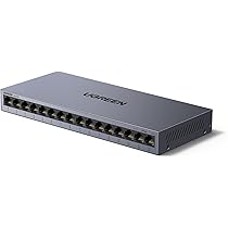 UGREEN 16 Poorten Gigabit LAN Switch - Metalen Behuizing Met VLAN Ondersteuning