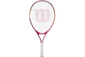 Wilson Racchetta Da Tennis Intrigue Jr 23, Telaio Leggero Per Maneggevolezza, Offre Un Gioco Stabile e Colpi Potenti, Corde Delicate Sul Braccio, Colore: Marrone/Rosa, Misura: 23
