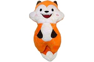 Bite Force Wildlife - Langlebiges Plüschspielzeug für Hunde - Hundespielzeug mit Kevlar gefertigt, mehrlagig und verstärkten Nähten. Quietscher für interaktives Spiel. Ideal für Starke Kauer (Fuchs)