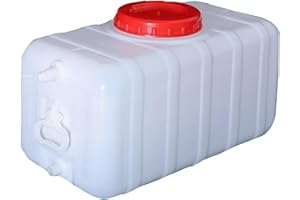 GQZJY Grand réservoir d'eau 100l réservoir d'eau en Plastique Caravane Camping Porte-Eau avec Robinet 50l conteneurs de Stockage d'eau de qualité Alimentaire pour Voyage randonnée RV Urgence(Size:50L)