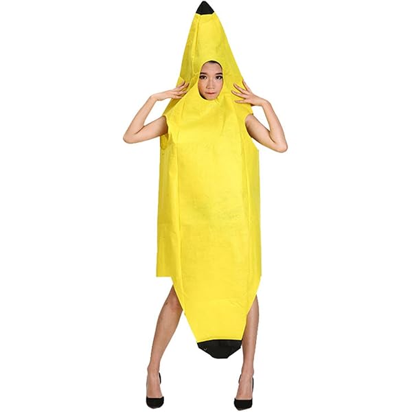 Costume Banane Unisexe Adultes/enfants - Déguisement Léger Pour Halloween, Carnaval, Noël, Fêtes, Facile à Enfiler