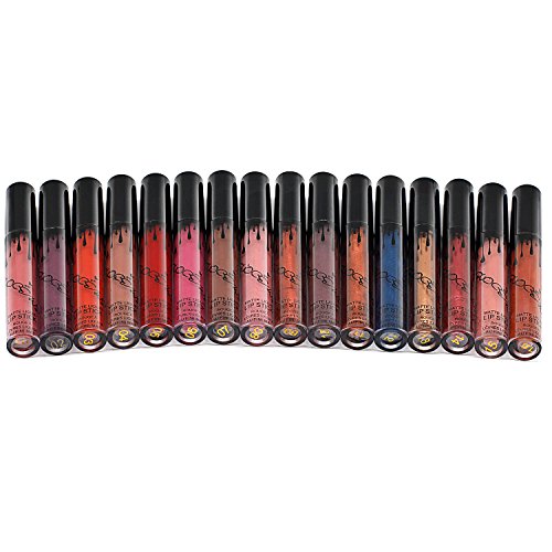16 Farben wasserdicht langlebig Matte Liquid Lipstick Schönheit Lippe Gloss, Sexy Wasserdichte Long Lasting Moisturizing Lippenstift Lip Gloss/ Fashionable Colors Long Lasting Lipsticks Set - 3