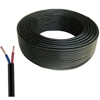 Captcha Flat 2 core Copper Wires and Cables 2.5mm for Domestic and Industrial Electric Connections up to 1500 watts (Colour May Vary) 25 Feet