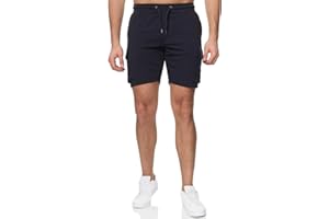 Indicode Męskie szorty z materiału Ronny z 5 kieszeniami | bermudy męskie szorty materiałowe